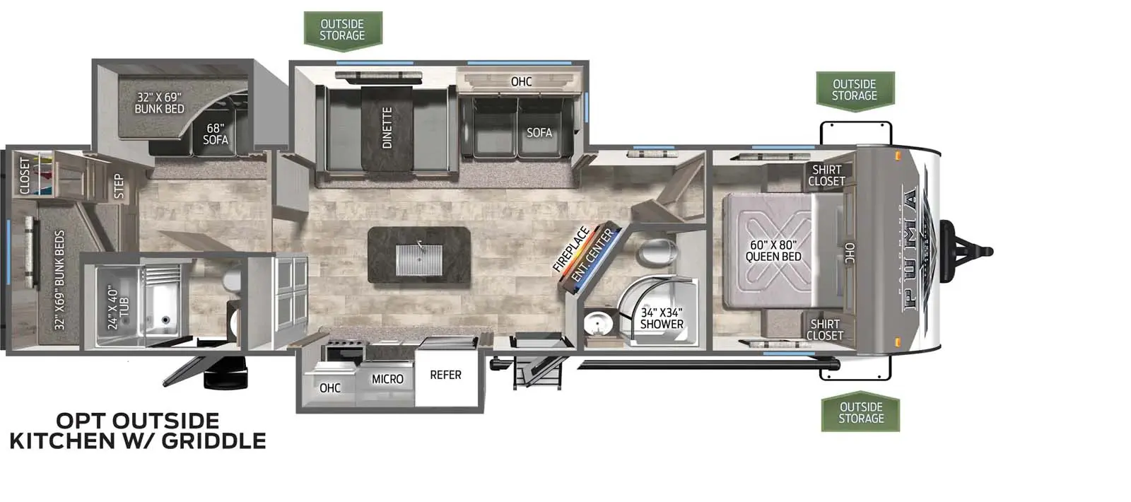 32BH2B Floorplan Image